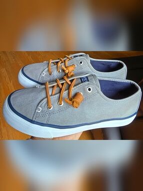 Sz 6 Women's SPERRY TOP-SIDER SEACOAST CORE GREY Casual Shoes